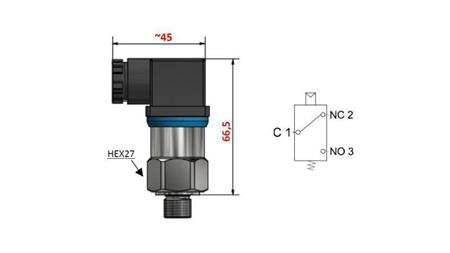 HIDRAULINIS SLĖGIO JUNGIKLIS F3 5-50 BAR (MAX. 300BAR)