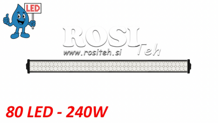 LAMPADA DA LAVORO A LED - LUCE 80 LED 240W 12V-24V COMBO 106cm MEGA