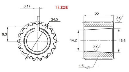 ROTOARE PTO GR.2 Z14