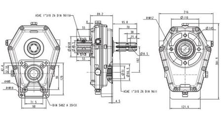 MULTIPLIKATOR GR.3 -1:3 HUNN FR INNTAK - HAN OUTTAK