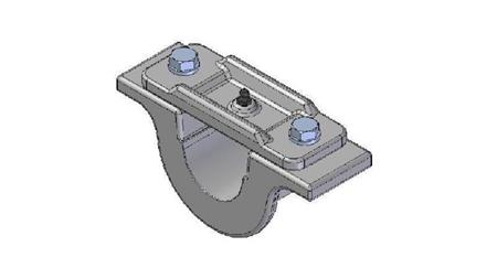 SOPORTE PARA CILINDRO TELESCÓPICO FI55-A