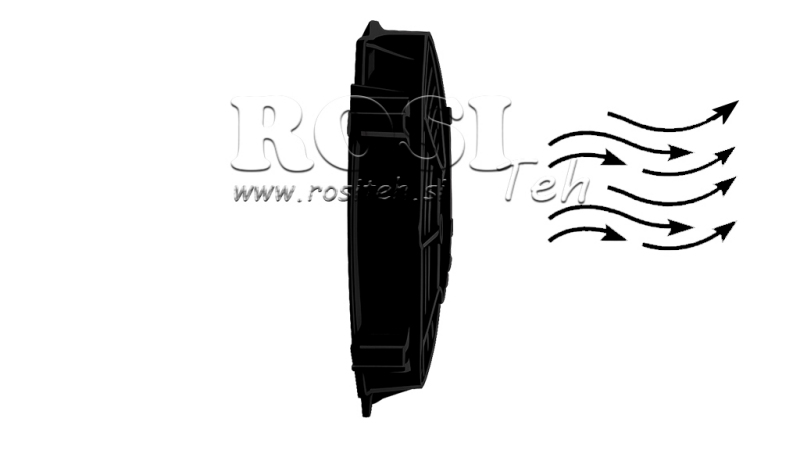 VENTILATOR AKSIALNI 280mm VLEČNI 24V