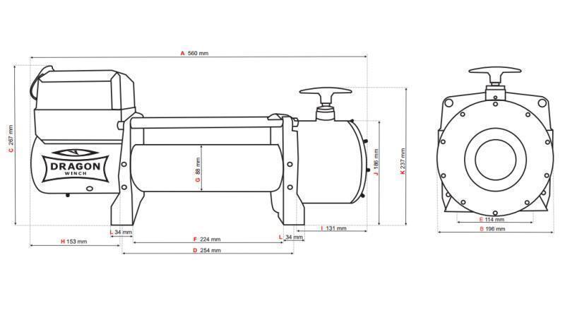 12 V ELEKTROMOS KÖTŐDŐ DWT 15000 HD - 6803 kg