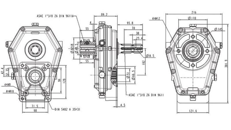 MULTIPLIKATOR GR.3 -1:3 HUNN FR INNTAK - HAN OUTTAK