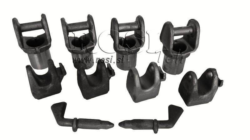 SET DI SUPPORTI PER CASSA DI CAMION PER CARRELLO ELEVATORE