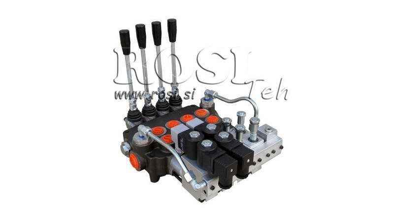 ZAWÓR HYDRAULICZNY 4xP80 - EO 12V